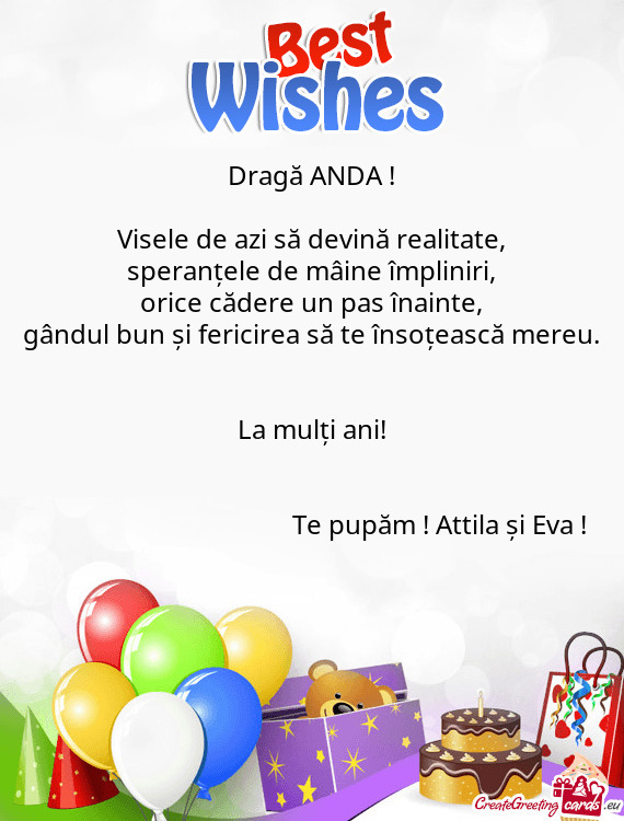 Dragă ANDA