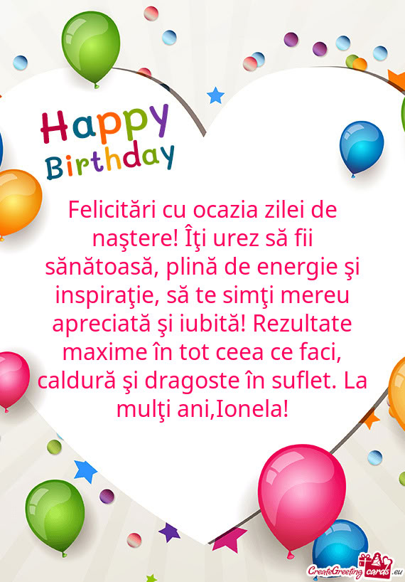Iraţie, să te simţi mereu apreciată şi iubită! Rezultate maxime în tot ceea ce faci, caldură