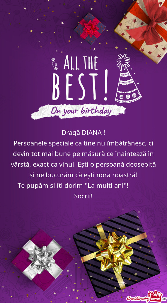 Persoanele speciale ca tine nu îmbătrânesc, ci devin tot mai bune pe măsură ce înaintează în